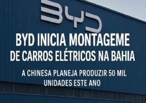 BYD inicia montagem de carros elétricos