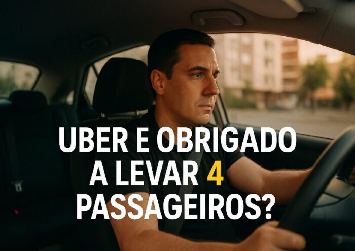 Uber é obrigado a levar 4 passageiros