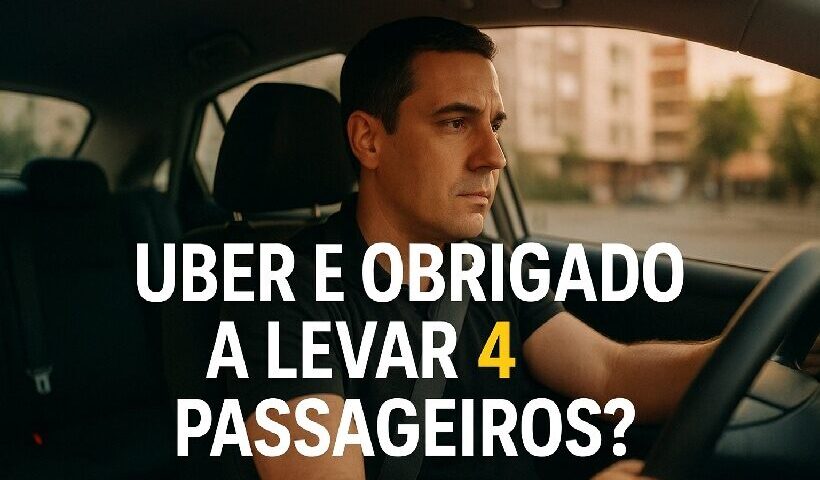 Uber é obrigado a levar 4 passageiros