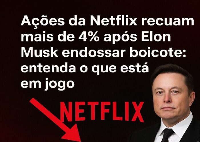 Ações da Netflix recuam