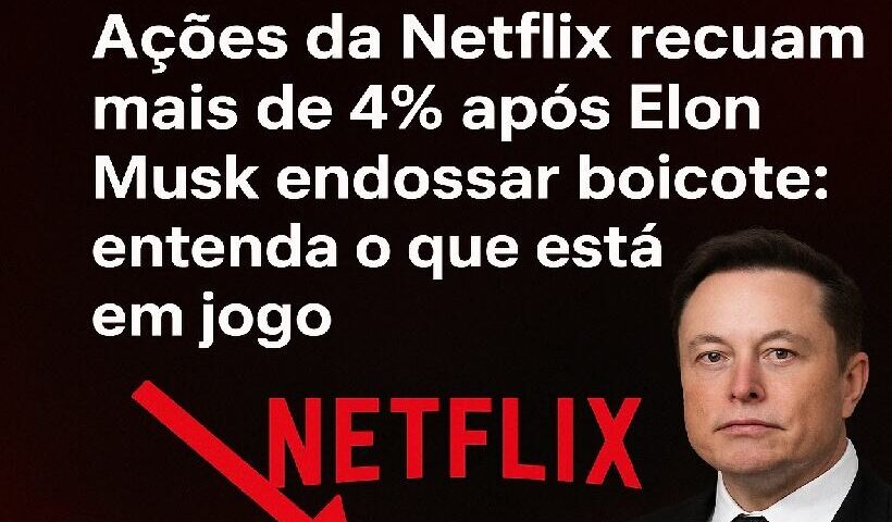 Ações da Netflix recuam
