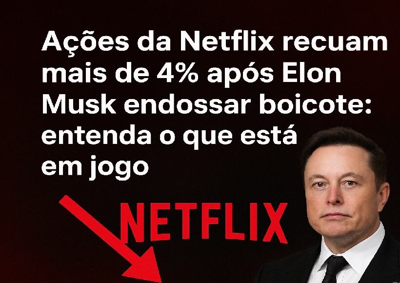 Ações da Netflix recuam