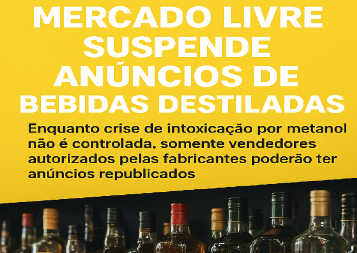 Mercado Livre suspende anúncios de bebidas