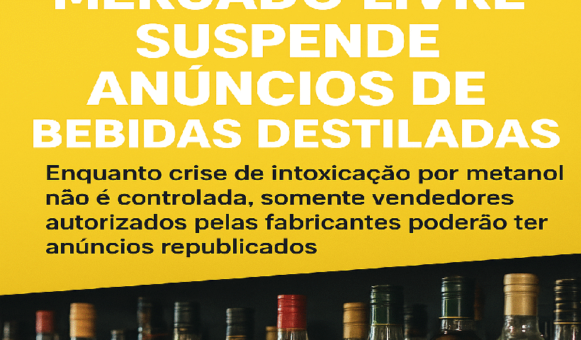 Mercado Livre suspende anúncios de bebidas