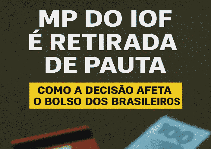 MP do IOF é retirada de pauta