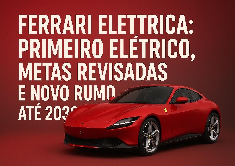 Ferrari Elettrica: primeiro elétrico, metas revistas e novo rumo até 2030