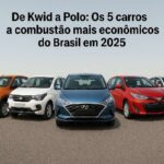 5 carros a combustão
