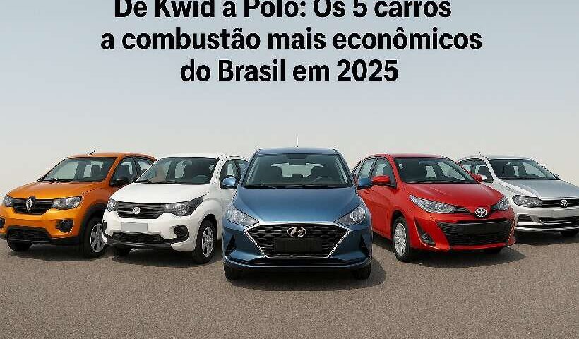 5 carros a combustão