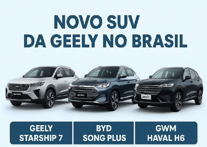 Novo SUV da Geely no Brasil