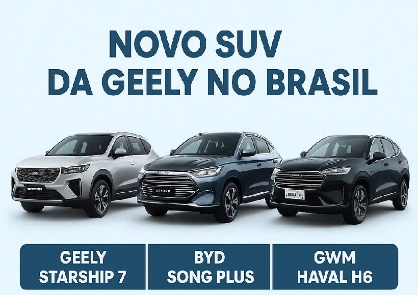 Novo SUV da Geely no Brasil