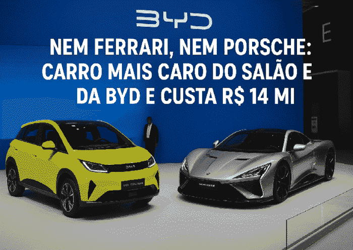 carro mais caro do Salão é da BYD