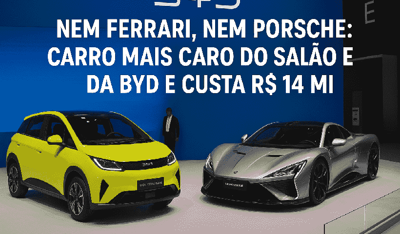 carro mais caro do Salão é da BYD