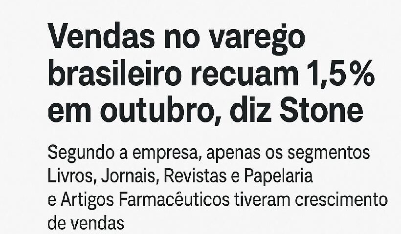 Varejo brasileiro registra queda real