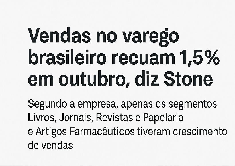 Varejo brasileiro registra queda real