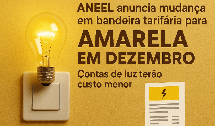 Aneel muda bandeira tarifária