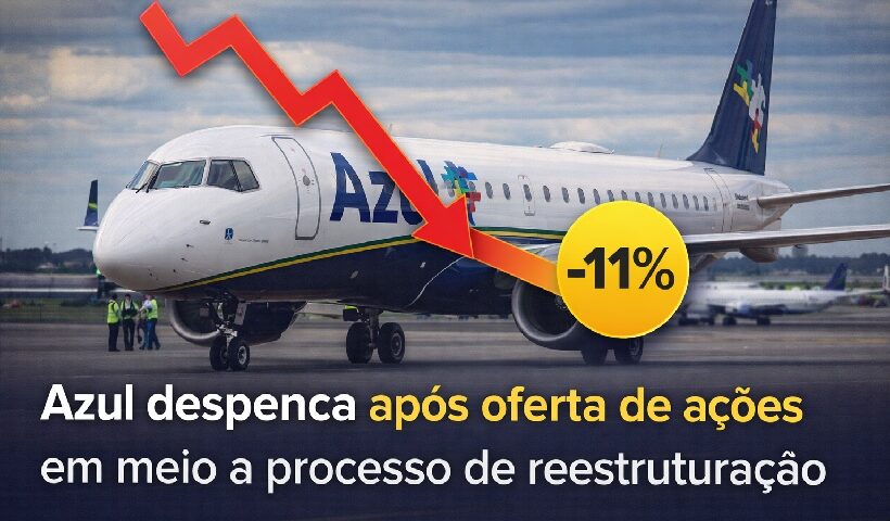 Azul despenca