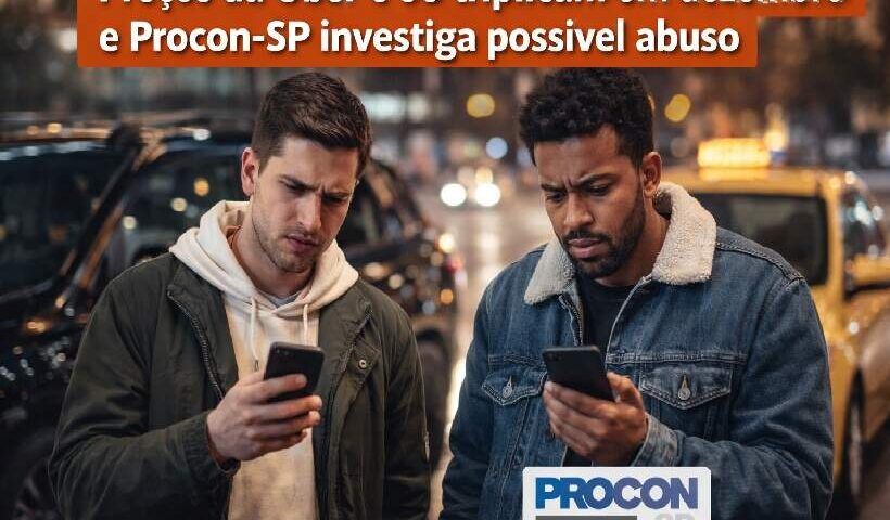 Preços da Uber e 99 triplicam