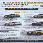 cinco carros seguros