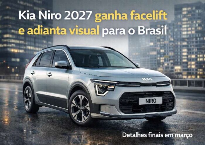 Kia Niro 2027 ganha facelift