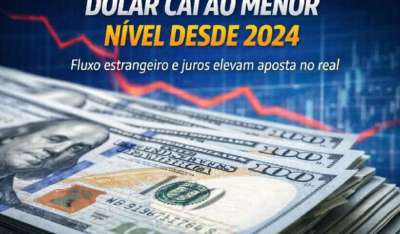 Dólar cai ao menor nível