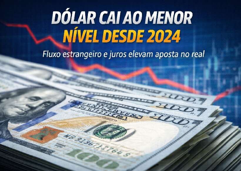 Dólar cai ao menor nível