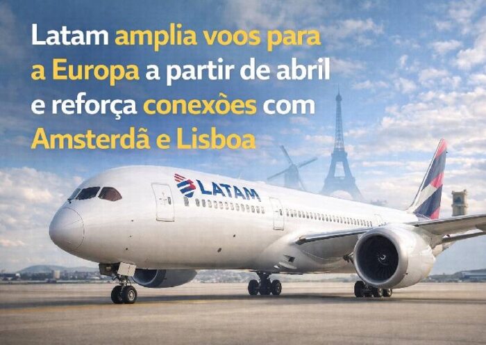 Latam amplia voos para a Europa