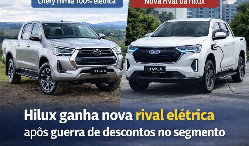 Toyota Hilux ganha nova rival elétrica