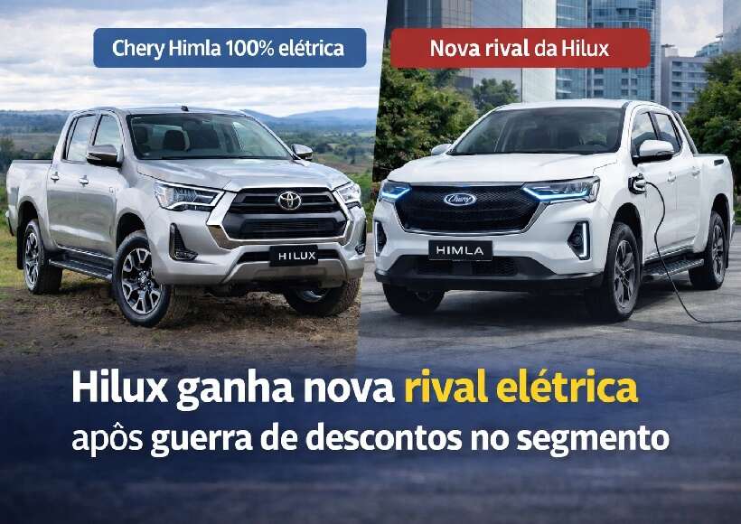 Toyota Hilux ganha nova rival elétrica