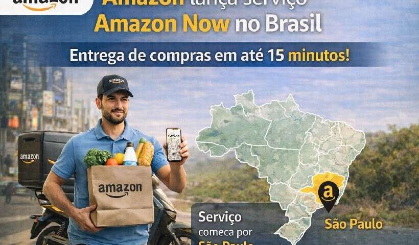 Amazon lança entrega em 15 minutos