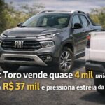Fiat Toro vende quase 4 mil unidades