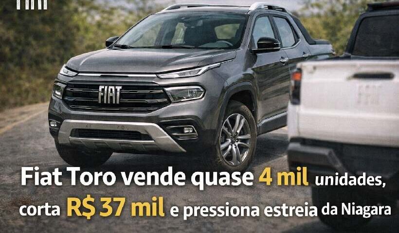 Fiat Toro vende quase 4 mil unidades