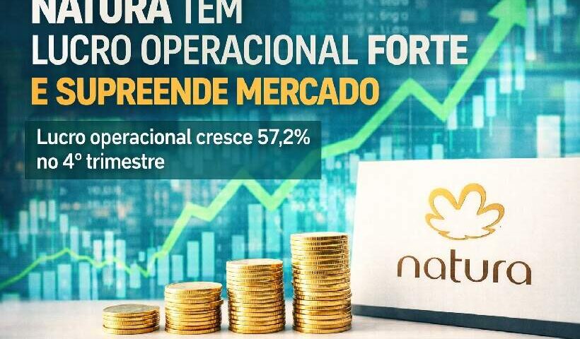 Melhora no desempenho da marca Natura