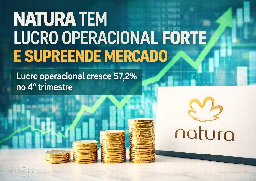 Melhora no desempenho da marca Natura