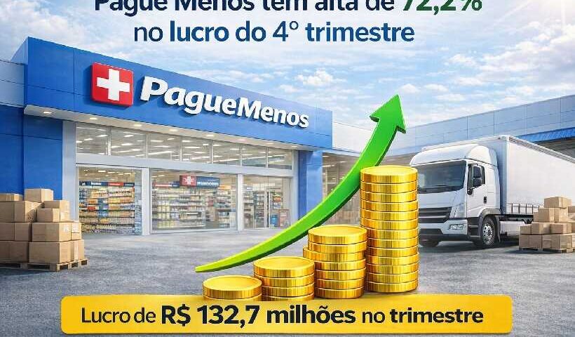 Pague Menos tem alta de 72,2%