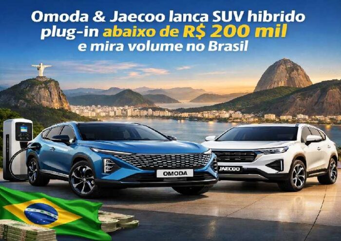 Omoda & Jaecoo lança SUV híbrido plug-in