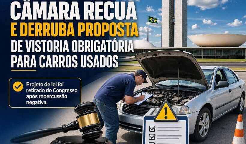 Câmara recua e derruba proposta de vistoria