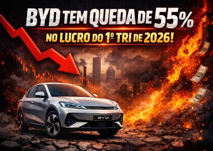 BYD vê lucro despencar 55%