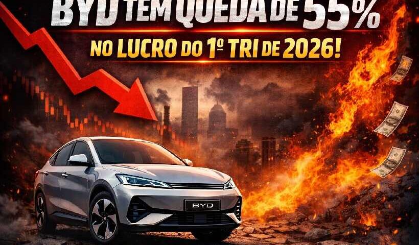 BYD vê lucro despencar 55%