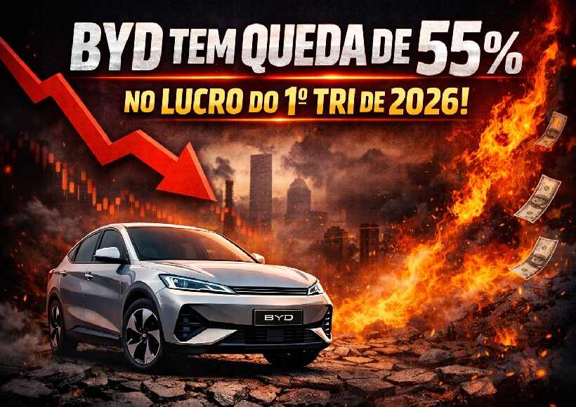BYD vê lucro despencar 55%