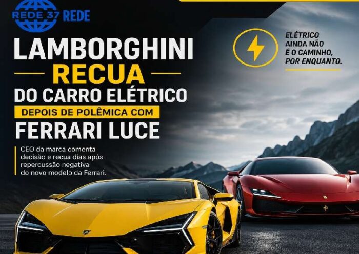 Lamborghini recua dos planos para superesportivo elétrico após repercussão envolvendo a Ferrari Luce https://rede37.com.br/wp-content/uploads/2026/05/DIBULGACAO-3-1-22.jpg