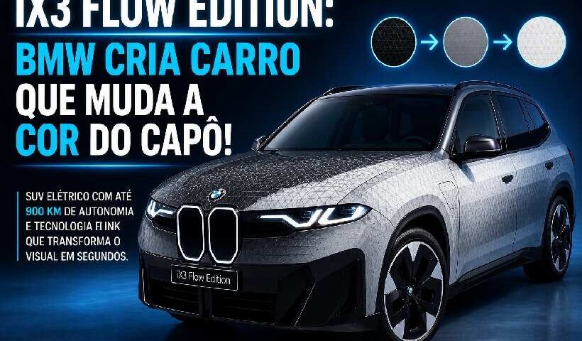 BMW apresenta iX3 Flow Edition