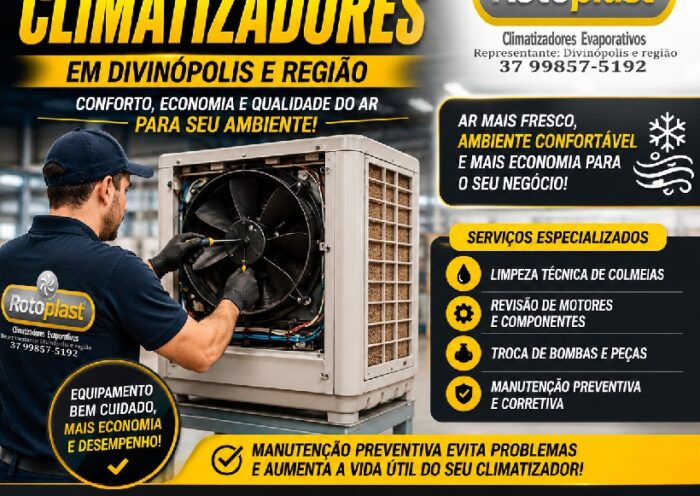 MANUTENÇÃO DE CLIMATIZADORES EM DIVINÓPOLIS E REGIÃO