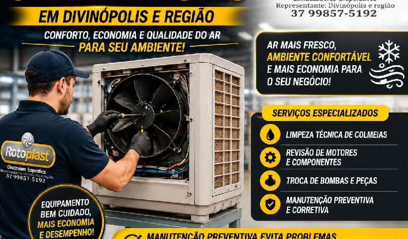 MANUTENÇÃO DE CLIMATIZADORES EM DIVINÓPOLIS E REGIÃO