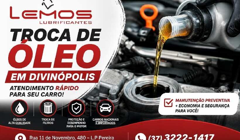 Troca de óleo em Divinópolis: atendimento rápido para seu carro https://rede37.com.br/wp-content/uploads/2026/05/troca-de-oleo-divinopolis-lemos-lubrificantes.jpg.jpg