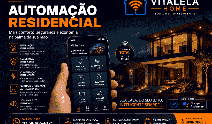 automação residencial em Divinópolis