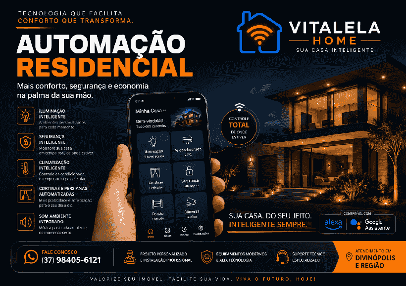 automação residencial em Divinópolis