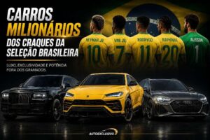 Carros milionários dos craques da Seleção Brasileira