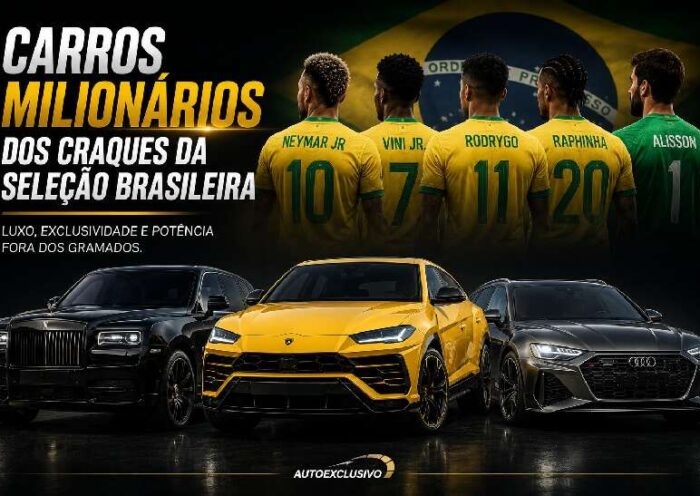 Carros milionários dos craques da Seleção Brasileira