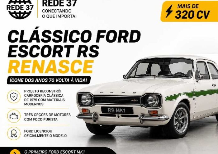 Clássico Ford Escort RS renasce com mais de 320 cv e tecnologia moderna sem perder a alma dos anos 70 https://rede37.com.br/wp-content/uploads/2026/06/DIBULGACAO-3-1-7.jpg