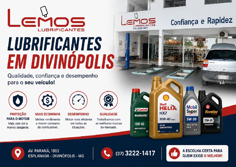 Lubrificantes em Divinópolis na Lemos Lubrificantes com troca de óleo, filtros automotivos e produtos das melhores marcas.